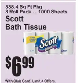 SuperFresh Scott Bath Tissue offer