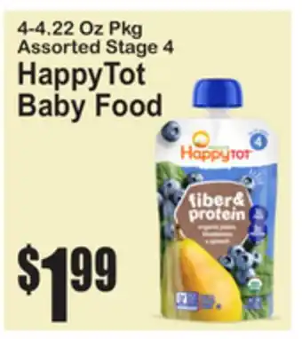 SuperFresh 4-4.22 Oz Pkg Assorted Stage 4 HappyTot Baby Food offer