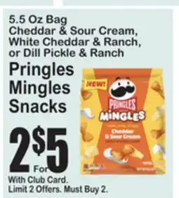 SuperFresh Pringles Mingles Snacks offer