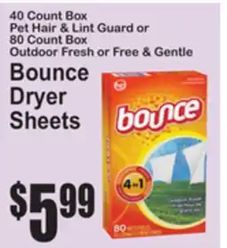 SuperFresh Bounce Dryer Sheets offer