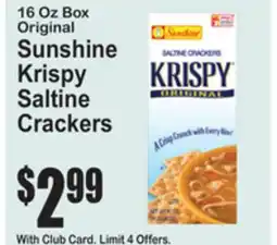 SuperFresh Original Sunshine Krispy Saltine Crackers offer