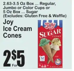 SuperFresh Joy Ice Cream Cones offer