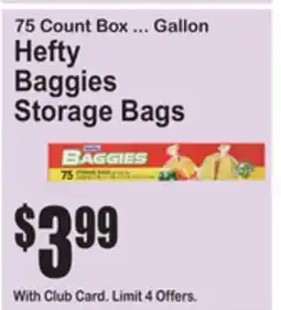 SuperFresh Hefty Baggies Storage Bags offer