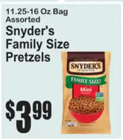 SuperFresh Snyder's Family Size Pretzels offer
