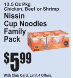 SuperFresh Nissin Cup Noodles Family Pack offer