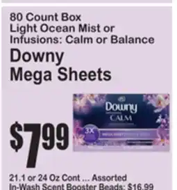 SuperFresh Downy Mega Sheets offer