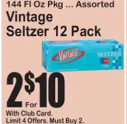 SuperFresh Vintage Seltzer offer