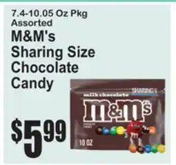 SuperFresh Assorted M&M's Sharing Size Chocolate Candy offer