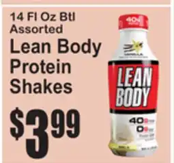 SuperFresh 14 Fl Oz Btl Assorted Lean Body Protein Shakes offer