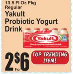 SuperFresh Yakult Probiotic Yogurt Drink offer
