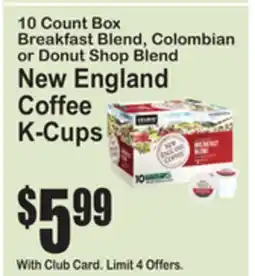 SuperFresh New England Coffee K-Cups offer