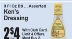 SuperFresh Ken's Dressing offer
