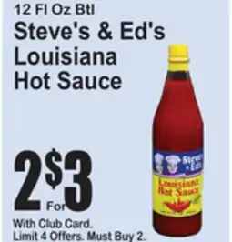 SuperFresh Steve's & Ed's Louisiana Hot Sauce offer