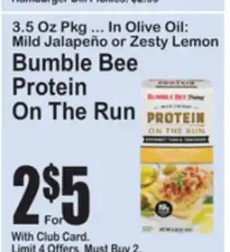 SuperFresh Bumble Bee Protein On The Run offer