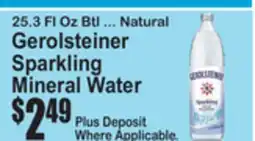 SuperFresh Gerolsteiner Sparkling Mineral Water offer