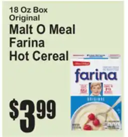 SuperFresh Original Malt O Meal Farina Hot Cereal offer