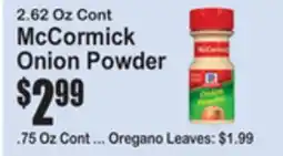 SuperFresh McCormick Onion Powder offer