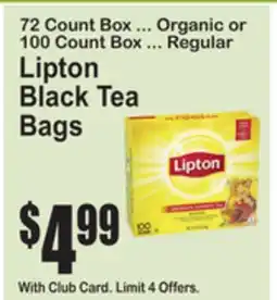 SuperFresh Lipton Black Tea Bags offer