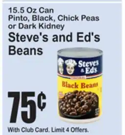 SuperFresh Steve's and Ed's Beans offer