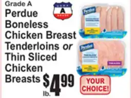 SuperFresh Perdue Boneless Chicken Breast Tenderloins or Thin Sliced Chicken Breasts offer