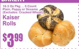 SuperFresh Kaiser Rolls offer