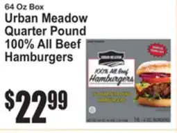 SuperFresh Urban Meadow Quarter Pound 100% All Beef Hamburgers offer