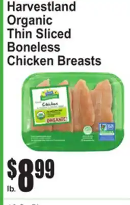 SuperFresh Harvestland Organic Thin Sliced Boneless Chicken Breasts offer