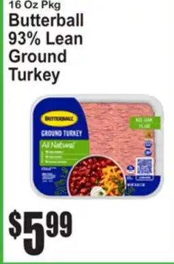 SuperFresh Butterball 93% Lean Ground Turkey offer