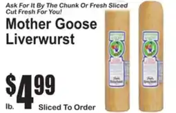 SuperFresh Mother Goose Liverwurst offer