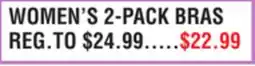 Dunham's Sports WOMEN'S 2-PACK BRAS offer