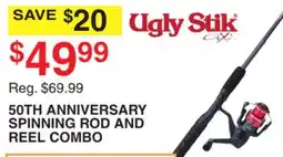 Dunham's Sports 50TH ANNIVERSARY SPINNING ROD AND REEL COMBO offer