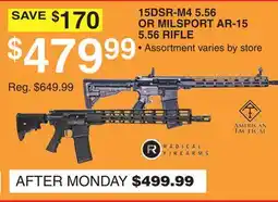 Dunham's Sports 15DSR-M4 5.56 OR MILSPORT AR-15 5.56 RIFLE offer