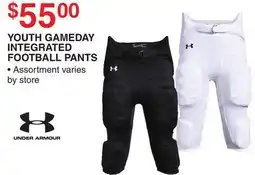 Dunham's Sports YOUTH GAMEDAY INTEGRATED FOOTBALL PANTS offer