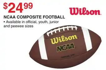 Dunham's Sports WILSON NCAA COMPOSITE FOOTBALL offer
