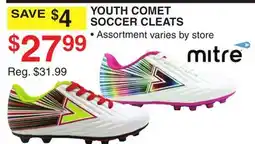 Dunham's Sports YOUTH COMET SOCCER CLEATS offer