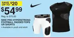 Dunham's Sports NIKE PRO HYPERSTRONG FOOTBALL PADDED TOPS OR SHORTS offer