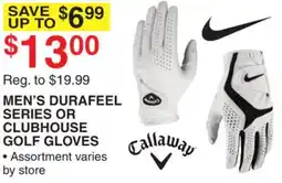 Dunham's Sports MEN'S DURAFEEL SERIES OR CLUBHOUSE GOLF GLOVES offer