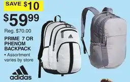 Dunham's Sports ADIDAS PRIME 7 OR PHENOM BACKPACK offer
