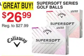 Dunham's Sports SUPERSOFT SERIES GOLF BALLS offer