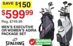 Dunham's Sports MEN'S EXECUTIVE OR WOMEN'S ADIRA PACKAGE SET offer