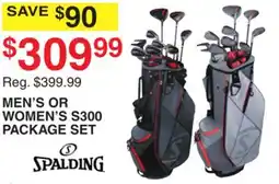 Dunham's Sports SPALDING MEN'S OR WOMEN'S S300 PACKAGE SET offer