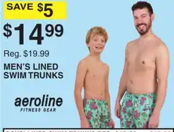 Dunham's Sports MEN'S LINED SWIM TRUNKS offer
