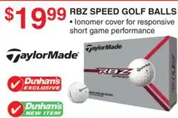 Dunham's Sports TAYLORMADE RBZ SPEED GOLF BALLS offer