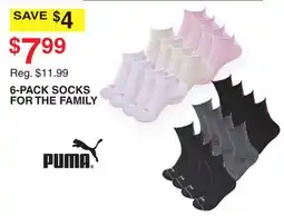 Dunham's Sports 6-PACK SOCKS FOR THE FAMILY offer