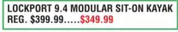 Dunham's Sports LOCKPORT 9.4 MODULAR SIT-ON KAYAK offer