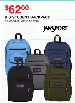Dunham's Sports BIG STUDENT BACKPACK offer