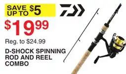 Dunham's Sports D-SHOCK SPINNING ROD AND REEL COMBO offer