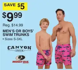 Dunham's Sports MEN'S OR BOYS' SWIM TRUNKS offer