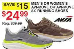 Dunham's Sports AVIA MEN'S OR WOMEN'S AVI-MOVE OR AVI-MOVE 2.0 RUNNING SHOES offer