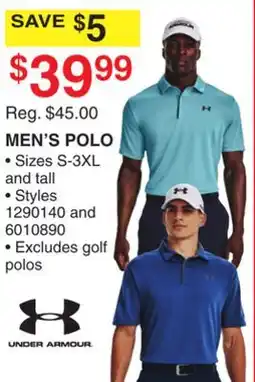 Dunham's Sports UNDER ARMOUR MEN'S POLO offer
